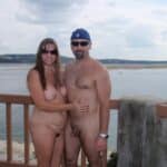 Hippie Hollow: Naked Couple by the Water