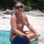 Sunny Beach Flash: Mature MILF Bared on Public Sand