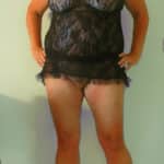 Midnight Encounter: Blonde in Lace Teases Voyeur