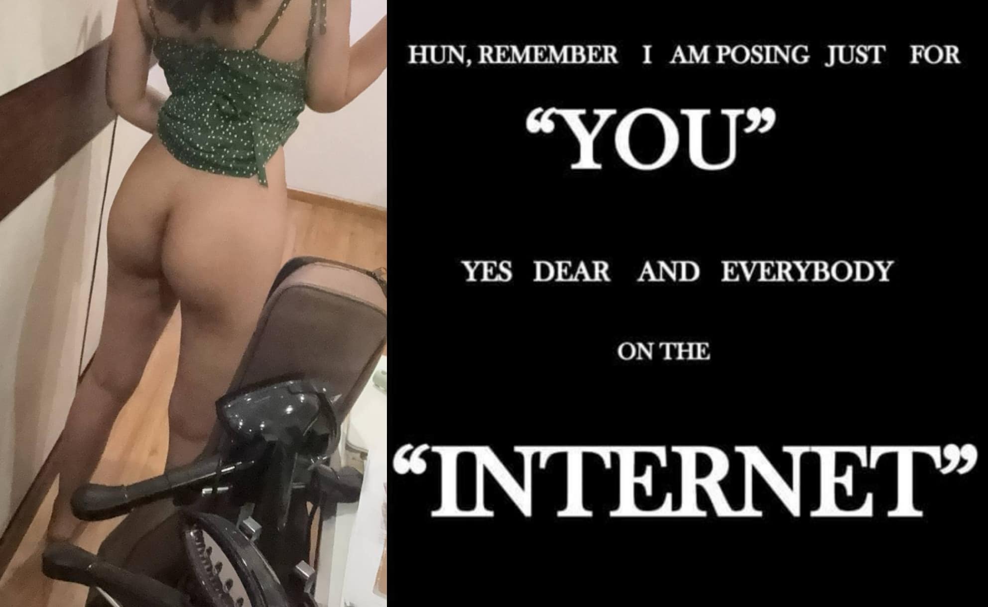 sexy teen sleep ass xxx picture - Teen Flashes Her Ass While Working Out on Exercise Bike A young man works out on an exercise bike, bare-chested and wearing a green bikini top, captured in a home gym setting. The image is split, with a digital ov... - Ass Flash Pics