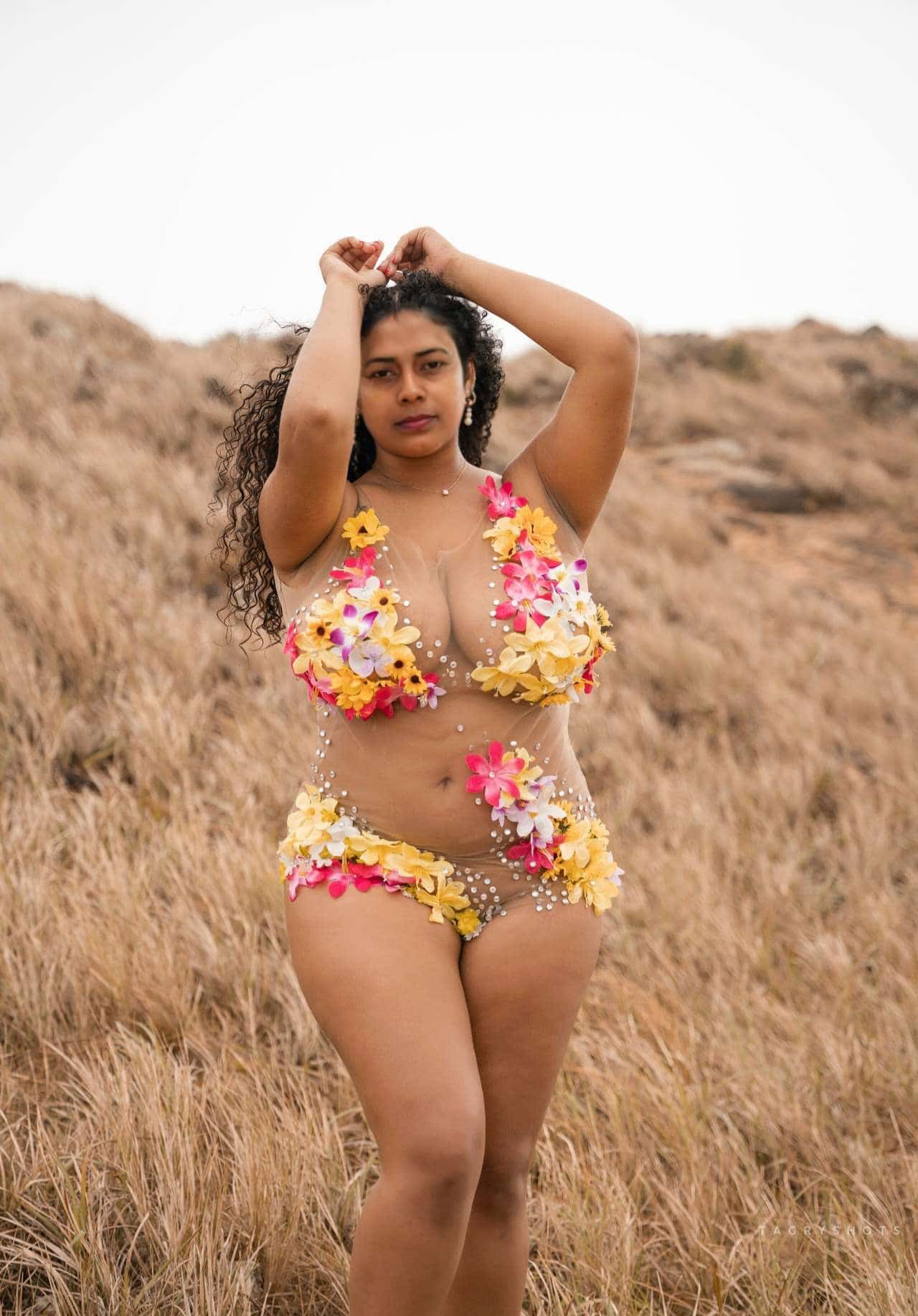 naked black ebonyi big xxx fat fucking pussy pics - Curvy MILF Flashes Her Assets in a Sheer Bikini A curvy MILF stands confidently in a dry grass field, wearing a sheer floral bikini that exposes her assets. Her big boobs and erect nipples are clearly visi... - Bitch Flashing Pics