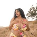 Mature MILF Flashing Her Curves in a Grass Field