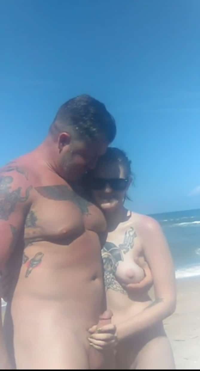 picture of kenyan when they naked in beach pictures - Beach Bound: Naked Couple Gets Frisky in Public A nude couple engages in a public handjob on a beach, with the woman teasingly holding the man's soft cock. The scene captures their intimate, playful dynami... - Boobs Flash Pics