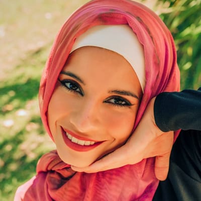 Talia Iman running hijabi